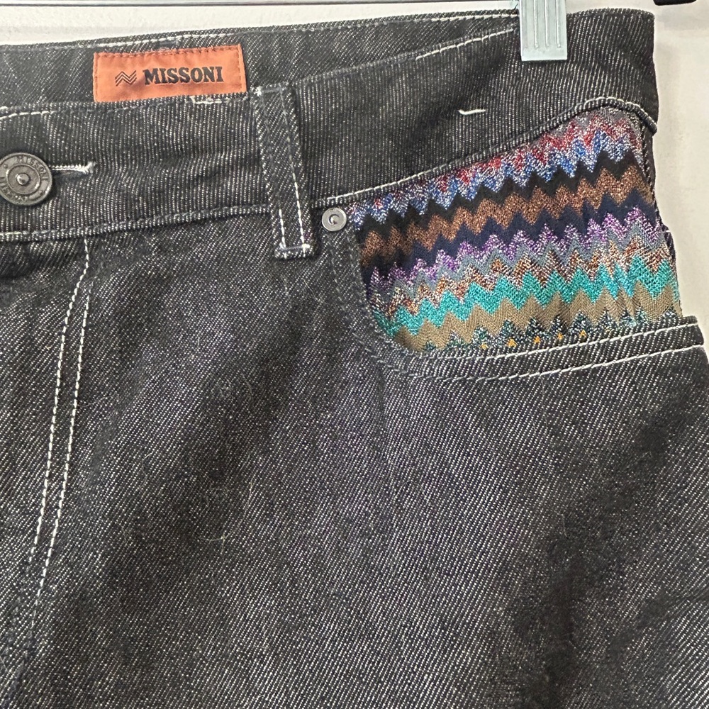 Missoni Black Flare Wide Leg Jeans